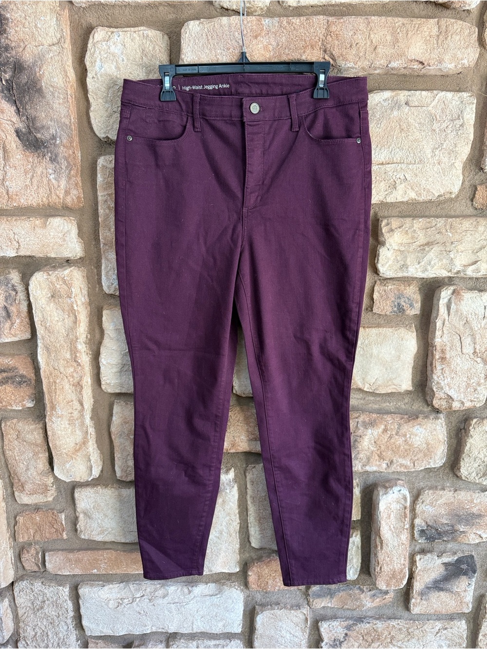 Talbots high-waist jegging ankle size 12 eggplant